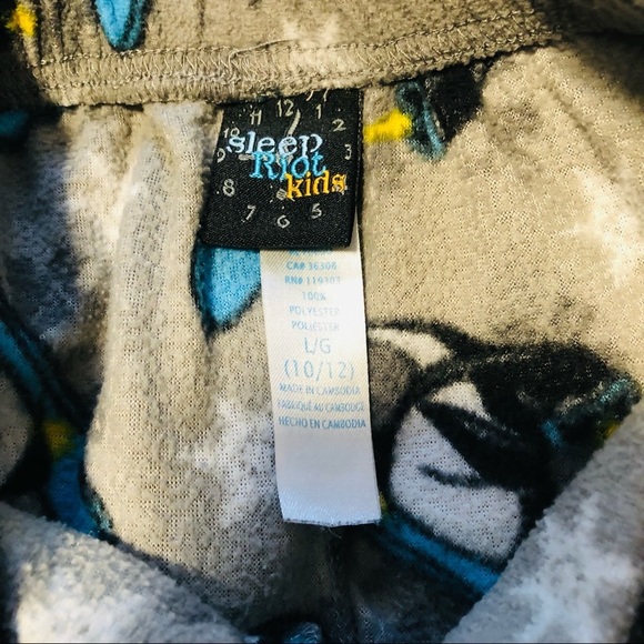 💜3/$30 2 Boys 10/12 Fleece Pyjama Pants - Picture 3 of 4